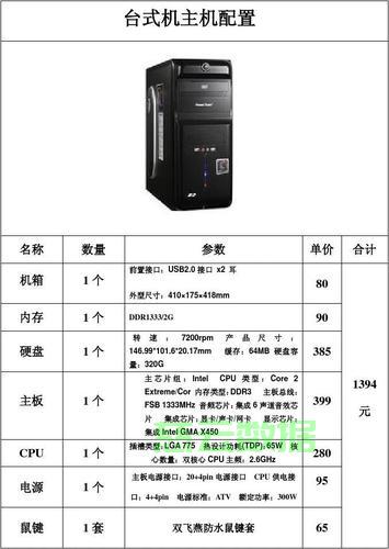 百盛电脑主机配置深度解析